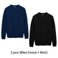 【Achetez-en 2 et bénéficiez de la livraison gratuite】Pull col rond tricoté de couleur unie